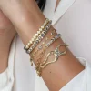 ADJUSTABLE LINK BRACELET WITH VINTAGE GREY DIAMONDS