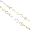 Alternating Scroll Ring Link Necklace