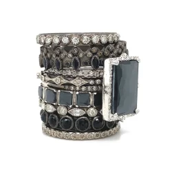 Alternating Stack Band Ring