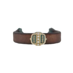 Artifact Buckle Leather Bracelet