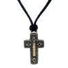 Artifact Cross Leather Necklace