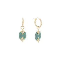 Artifact Drop Huggie Hoop Earrings