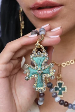 ARTIFACT TEAL PATINA AND GREY DIAMONDS ENHANCER
