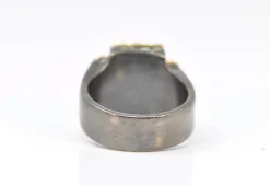 ARTIFACT TEAL PATINA CROSS STATEMENT RING