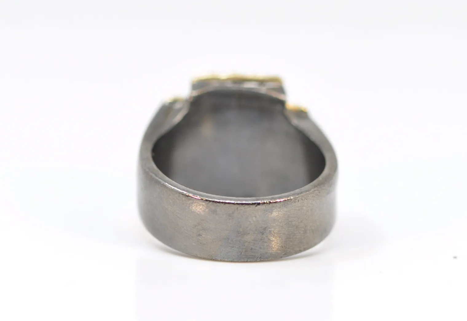 ARTIFACT TEAL PATINA CROSS STATEMENT RING