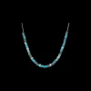 ARTIFACT TEAL PATINA CYLINDER NECKLACE