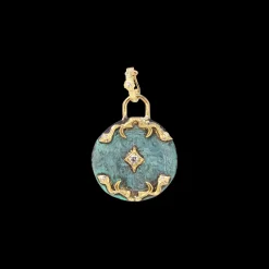 ARTIFACT TEAL PATINA  SNAKE  ENHANCER WITH CRIVELLI DETAIL