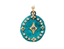 ARTIFACT TEAL PATINA WITH GREY AND WHITE DIAMONDS ENHANCER