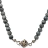 Baby Iris Ball on Beaded Necklace