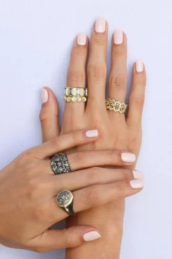 BAGUETTE SPINEL STATEMENT RING