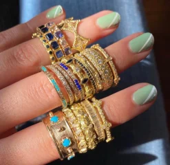 Baguette Stack Band Ring