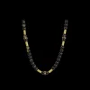 20" BEADED ARTEFACT NECKLACE WITH BLACK TOURMALINE