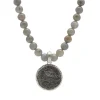 Beaded Monk Medallion Necklace
