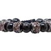 BEADED PULL BRACELET WITH BLACK TORMALINE