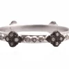 Black and Silver Crivelli Stack Ring