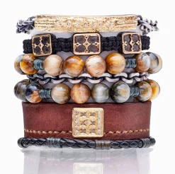 Black Braided Leather Bracelet