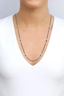 28" BLACK SAPPHIRE CRIVELLI NECKLACE