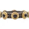 BLACK SAPPHIRE ROSE CUT STACK BAND
