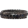 BLACK SAPPHIRE STACK BAND RING
