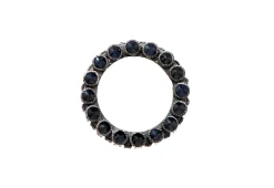BLACK SAPPHIRE STACK BAND RING