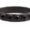 Black Spinel Stack Ring