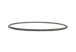 Blackened Diamond Eternity Bangle Bracelet