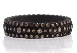 Blackened Eternity Stack Ring