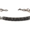 BLACKENED ID CHAIN BRACELET