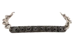 BLACKENED ID CHAIN BRACELET