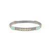 BLUE TURQUOISE STATIONS BANGLE BRACELET