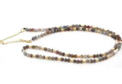 Botswana Agate Beaded Necklace