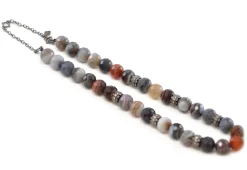 Botswana Agate Beaded Necklace