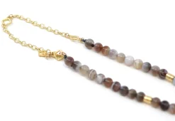 Botswana Agate Beaded Necklace
