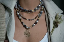 Botswana Agate Beaded Necklace
