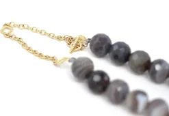 Botswana and Pearl Beaded Necklace