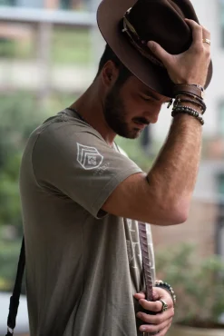 Brown Leather Pull Bracelet