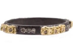 Carved Texture Stack Band Ring