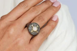 CHALCEDONY SIGNET CRIVELLI RING