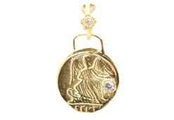 COIN MEDALLION ENHANCER WITH DIAMOND