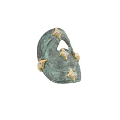 CRIVELLI ACCENTED ARTIFACT COIN STATEMENT RING
