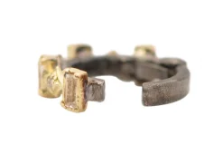 CRIVELLI AND BAGUETTE EAR CUFF EARRING