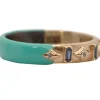 CRIVELLI AND BLUE BAGUETTE ENAMEL STACK RING