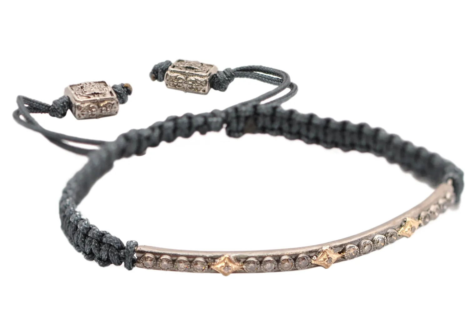 CRIVELLI AND DIAMOND BAR PULL BRACELET