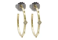 Crivelli and Granulation Hoop Earrings