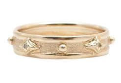 Crivelli and Granulation Stack Band Ring