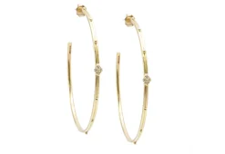 Crivelli and Granulation Hoop Earrings