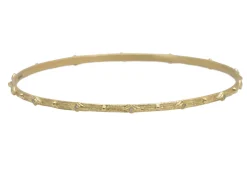 Crivelli and Granulation Bangle Bracelet