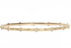 Crivelli and Granulation Bangle Bracelet