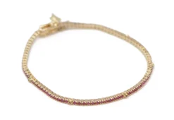 CRIVELLI AND RUBY CHAIN LINK BRACELET