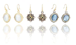 Crivelli Cross Drop Earrings